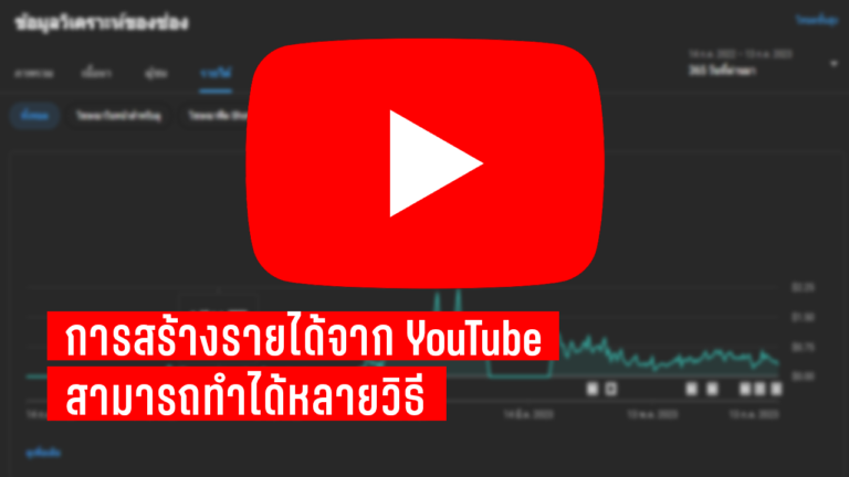 Read more about the article การสร้างรายได้จาก YouTube