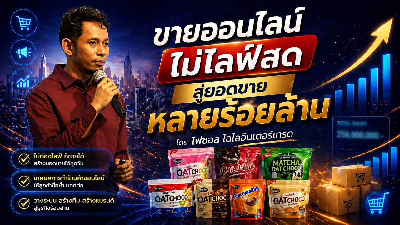 ขายออนไลน์ ไม่ไลฟ์สด