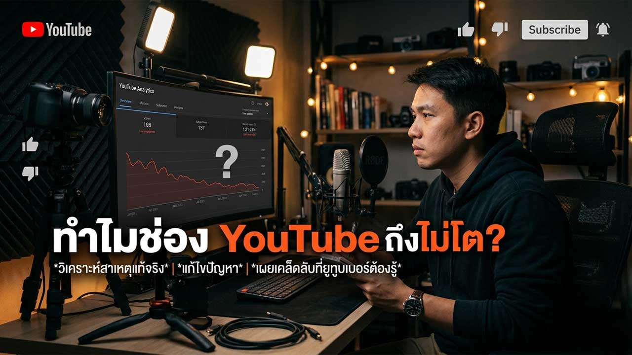 ทำไมช่อง YouTube ถึงไม่โต